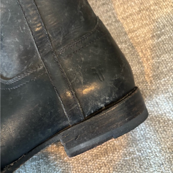 ✨FRYE Jamie Ring Tall Western Boots Stonewashed Distressed Black Women’s NWT - Picture 10 of 14